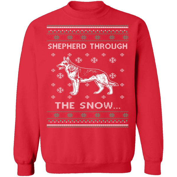 German Shepherd Ugly Christmas Sweater CustomCat