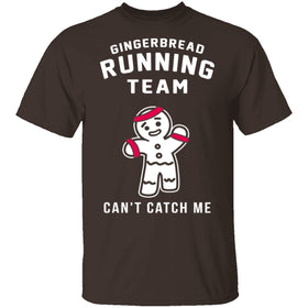 Gingerbread Running Team T-Shirt CustomCat