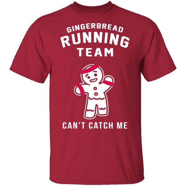 Gingerbread Running Team T-Shirt CustomCat