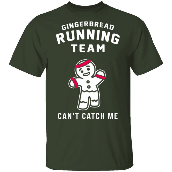Gingerbread Running Team T-Shirt CustomCat