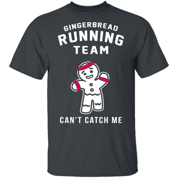 Gingerbread Running Team T-Shirt CustomCat