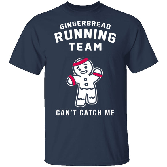 Gingerbread Running Team T-Shirt CustomCat