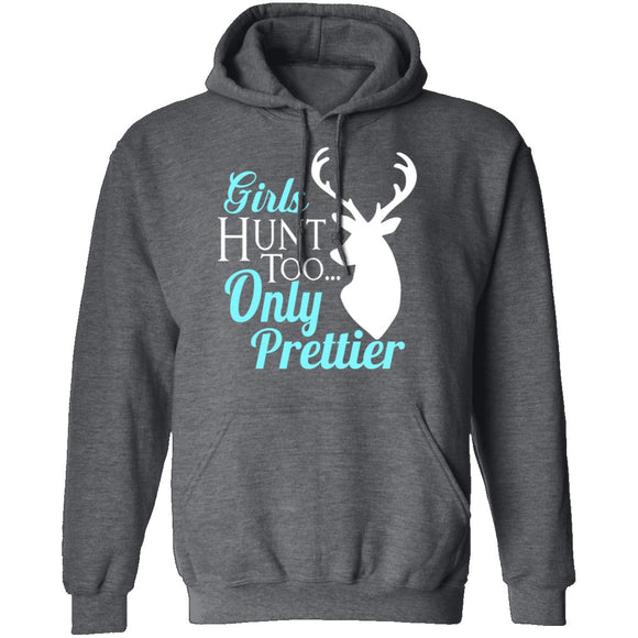 Girls Hunt Too T-Shirt CustomCat