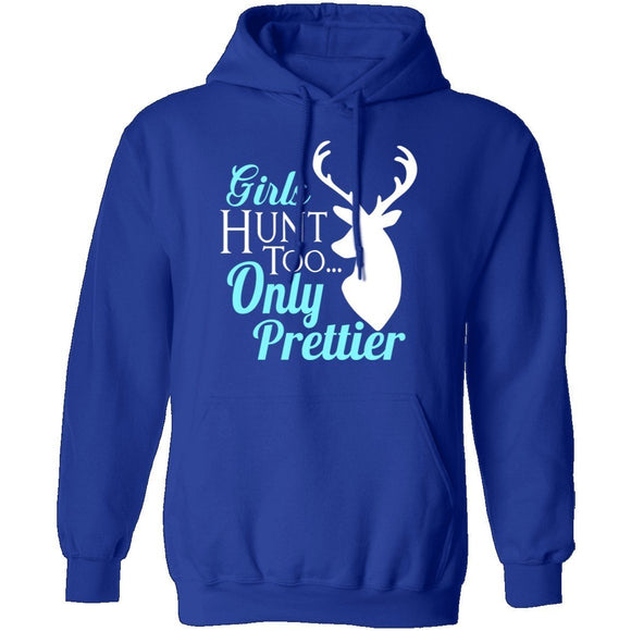 Girls Hunt Too T-Shirt CustomCat