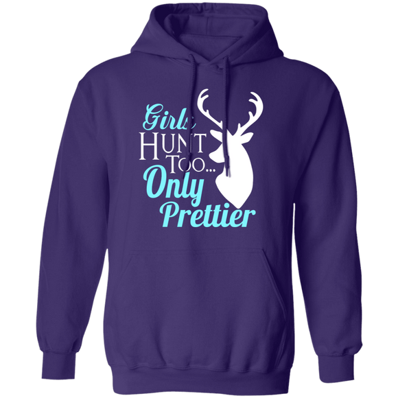 Girls Hunt Too T-Shirt CustomCat
