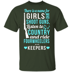 Girls Who Shoot Guns T-Shirt CustomCat