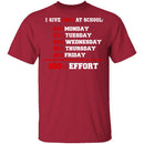 Give 100% At School T-Shirt CustomCat