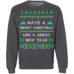 Gneiss New Year Geology Ugly Christmas Sweater CustomCat