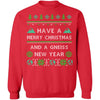 Gneiss New Year Geology Ugly Christmas Sweater CustomCat
