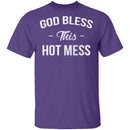 God Bless This Hot Mess T-Shirt CustomCat