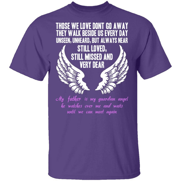 God Made My Father an Angel T-Shirt CustomCat