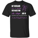 God Made My Husband an Angel T-Shirt CustomCat