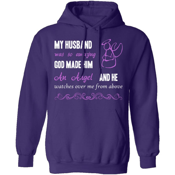 God Made My Husband an Angel T-Shirt CustomCat