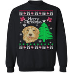 Golden Retriever Ugly Christmas Sweater CustomCat