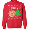 Golden Retriever Ugly Christmas Sweater CustomCat