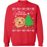 Golden Retriever Ugly Christmas Sweater CustomCat