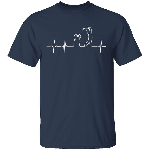 Golf EKG T-Shirt CustomCat