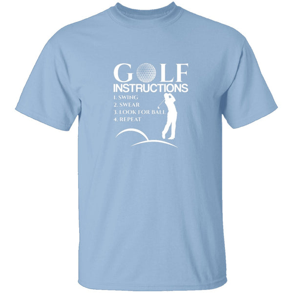 Golf Instructions T-Shirt CustomCat