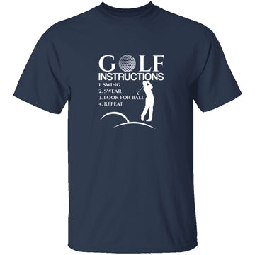 Golf Instructions T-Shirt CustomCat