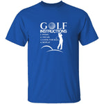 Golf Instructions T-Shirt CustomCat