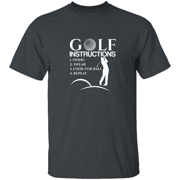 Golf Instructions T-Shirt CustomCat