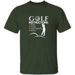 Golf Instructions T-Shirt CustomCat
