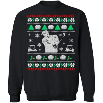 Golf Ugly Christmas Sweater CustomCat
