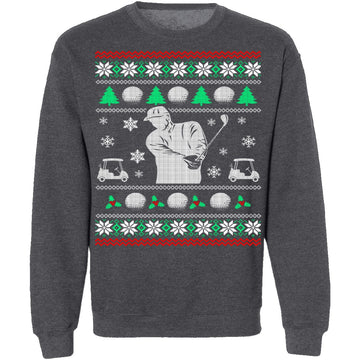 Golf Ugly Christmas Sweater CustomCat