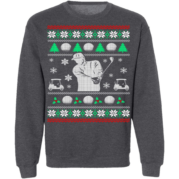 Golf Ugly Christmas Sweater CustomCat