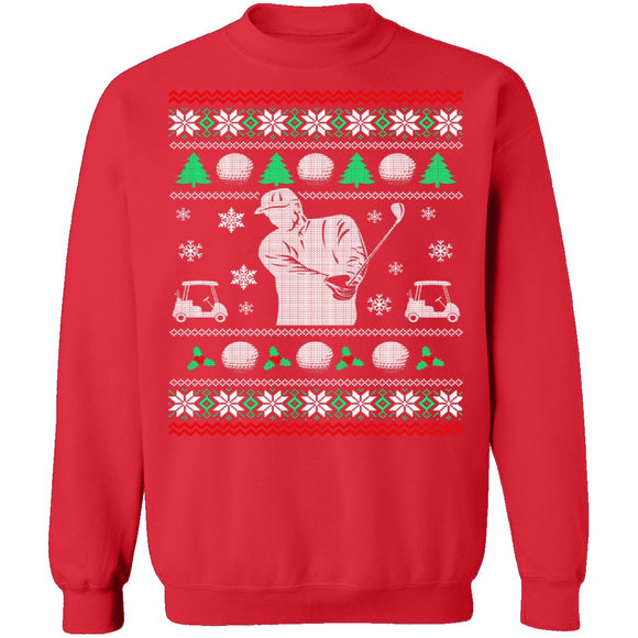 Golf Ugly Christmas Sweater CustomCat