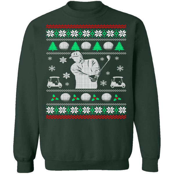 Golf Ugly Christmas Sweater CustomCat