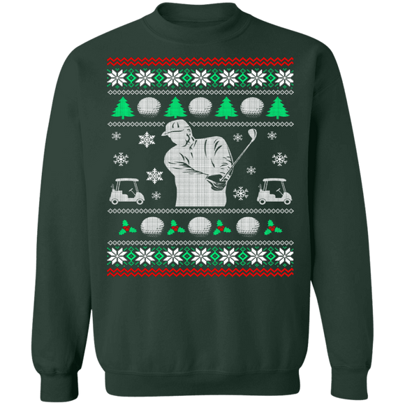 Golf Ugly Christmas Sweater CustomCat