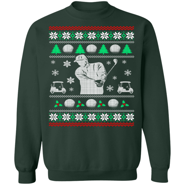 Golf Ugly Christmas Sweater CustomCat