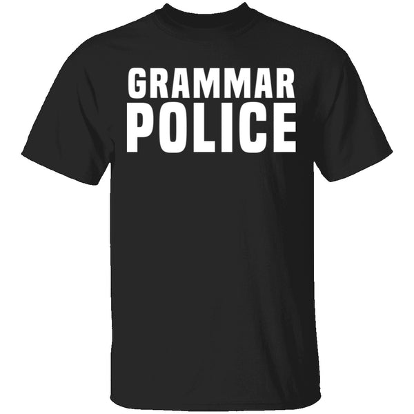 Grammar Police T-Shirt CustomCat