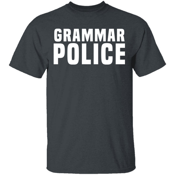 Grammar Police T-Shirt CustomCat