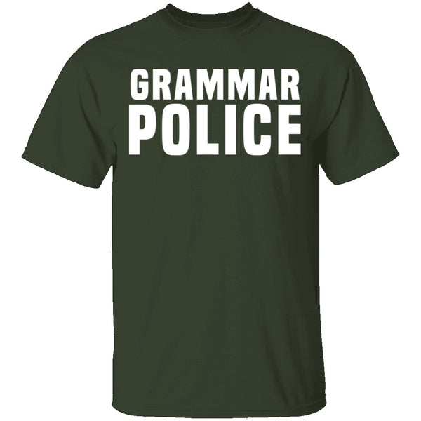 Grammar Police T-Shirt CustomCat