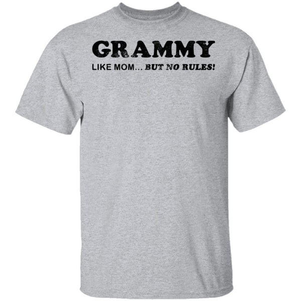 Grammy Like Mom But No Rules T-Shirt CustomCat