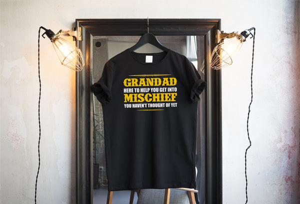 Grandad Mischief Mens Funny T Shirt & Hoodie