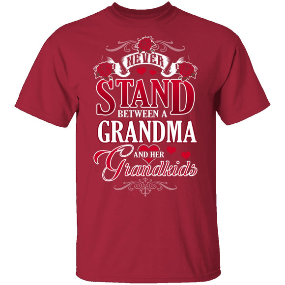 Grandma And Her Grandkids T-Shirt CustomCat