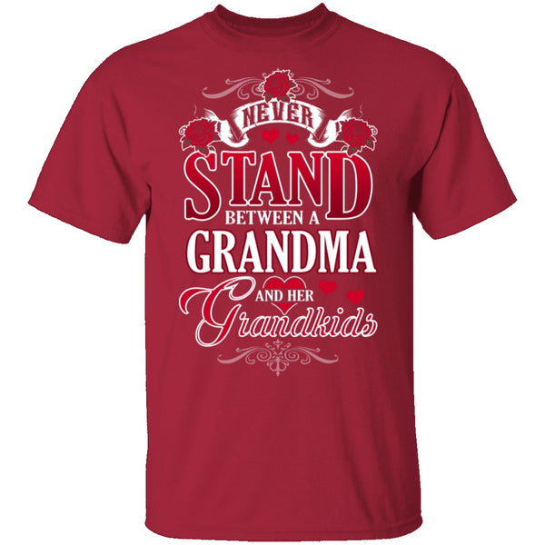 Grandma And Her Grandkids T-Shirt CustomCat
