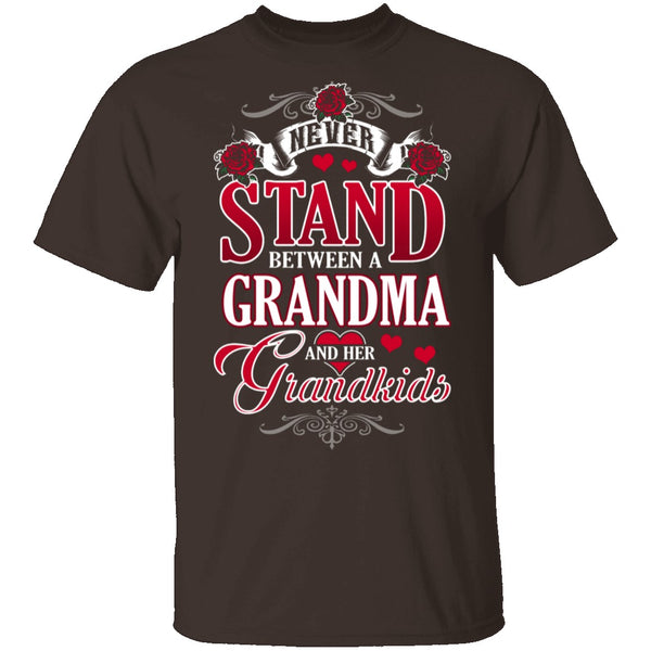 Grandma And Her Grandkids T-Shirt CustomCat