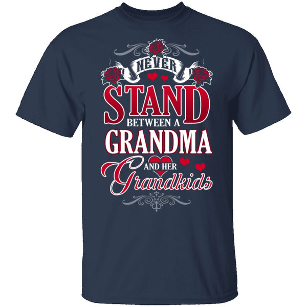 Grandma And Her Grandkids T-Shirt CustomCat