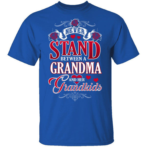 Grandma And Her Grandkids T-Shirt CustomCat
