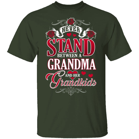 Grandma And Her Grandkids T-Shirt CustomCat