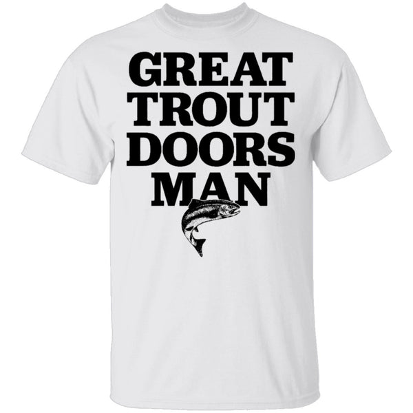 Great Trout Doors Man T-Shirt CustomCat