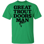 Great Trout Doors Man T-Shirt CustomCat