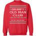 Grumpy Old Man Ugly Christmas Sweater CustomCat