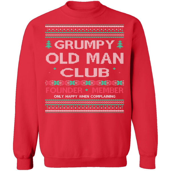 Grumpy Old Man Ugly Christmas Sweater CustomCat