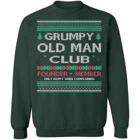 Grumpy Old Man Ugly Christmas Sweater CustomCat