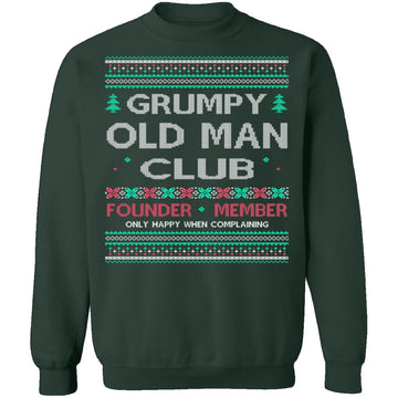 Grumpy Old Man Ugly Christmas Sweater CustomCat